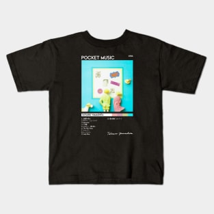 Pocket Music Album Cover - Tatsuro Yamashita | City Pop | 70s 80s 90s | Track List | Kids T-Shirt
